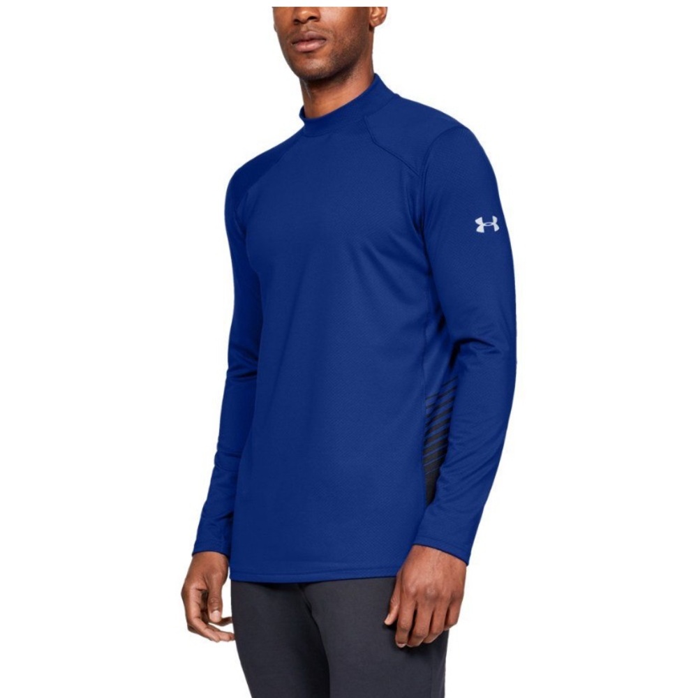 Under Armour Cold Gear Reactor Royal Blue Athletic Performance Top Large